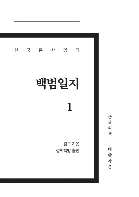 백범일지 1(큰글씨책)