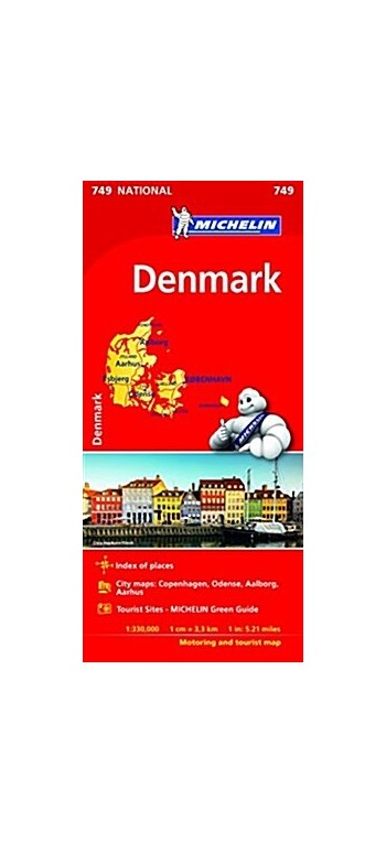 Michelin Denmark Map # 749 (Folded, 2)